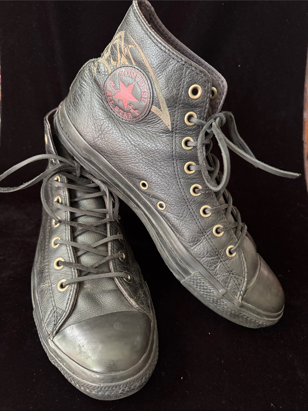 Converse Batman Bruce Wayne ALL ⭐️ STAR Leather High-Top Sneakers